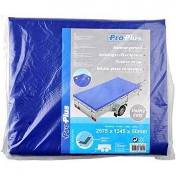 ProPlus Cubierta de Lona Plana con Tiras de Goma, Dimensiones: 2.575 x 1.345 X 50 mm