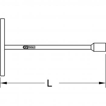 Llave de vaso BRONZEplus con mango transversal fijo 12 mm KS Tools 963.8417