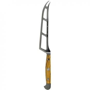 Cuchillo para Queso GÜDE Alpha de 15 cm, Forjado, Doble Cuerpo, Madera de Olivo