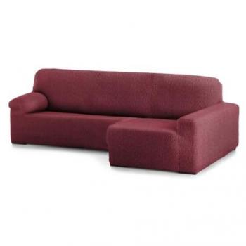 Funda de Sofá Chaise Longue Elástica Derecha Roc Teja Rojo Oscuro 180 x 120 x 360 cm