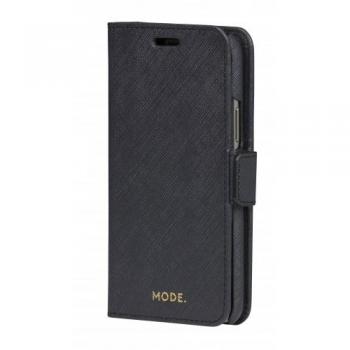 Funda de teléfono móvil tipo libro dbramante1928 New York para iPhone 11 Pro Max - Negro Noche - Cuero Saffiano