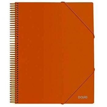 Carpeta de espiral - 30 fundas de 80 micras - Naranja