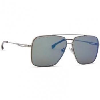 Hugo Boss BOSS 1325/S Ruthenium Havana Kaki Blue Mirror Sunglasses