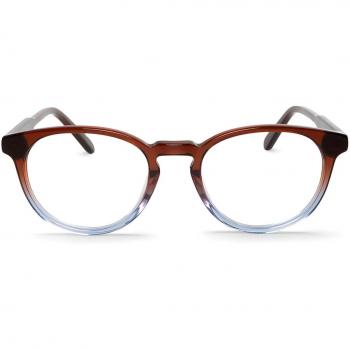 Mr. Boho Realman ACAAO1-00 Men's Eyeglasses Blue Size 50 - Frame Only, Free Lenses, HSA/FSA Insurance, Blue Light Block Available