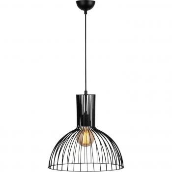 Lámpara colgante Fellini MR-672, negra, metal, Ø 38 cm