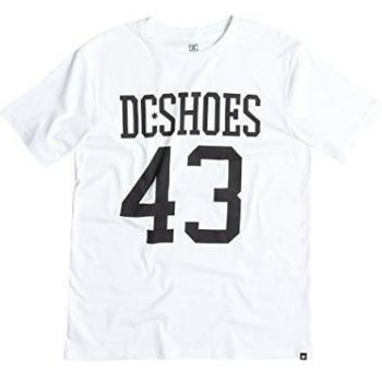 DC Shoes Numbers SS M Tees WBN0 - Camiseta para hombre, color blanco, talla L