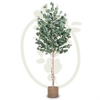 Planta Artificial Eucalipto Realista para Decoración de Hogar y Oficina - Disponible en Alturas de 105 cm, 150 cm y 180 cm