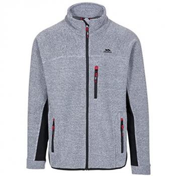 Trespass Jynx Men's Platinum Stripe Full Zip Fleece Sweatshirt