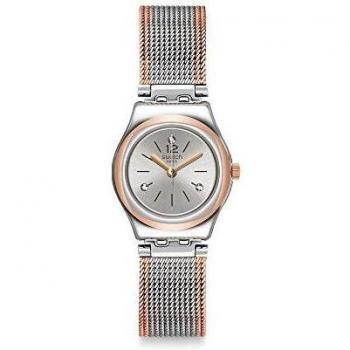 Swatch Reloj Analógico para Mujer de Cuarzo con Correa en Acero Inoxidable YSS327M