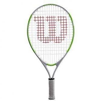 Wilson Kids Us Open 19 Tennis Racket, White/Green, Children Height: UPTo 100 Cm