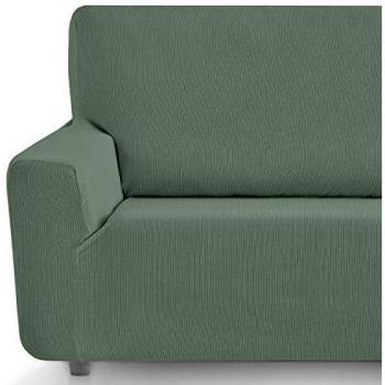Eiffel Textile Funda Sofa Elastica Protector Adaptable Rústica Sofá, Verde, 4 Plazas