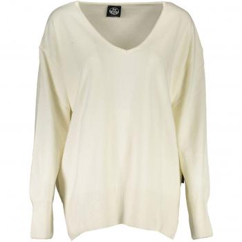 North Sails White V-neck Knitwear Shirt - XS