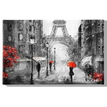 Impresión sobre Lienzo Torre Eiffel 5, Poliéster Multicolor, 70x3x45 cm