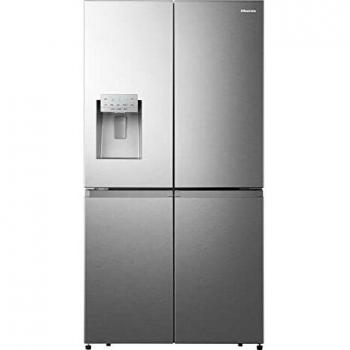 Hisense RQ760N4AIF Cross Door/aspecto de acero inoxidable/TotalNoFrost/dispensador de agua/178,5 cm de altura/zona de refrigeración: 347 L/zona congelada: 84 L
