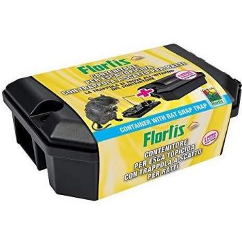 Contenedor Flortis con Trampa Anti-Ratas para Protección de Mascotas en el Hogar