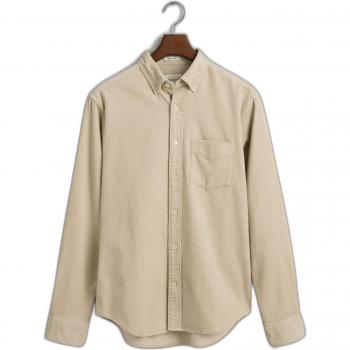 GANT Regular Fit Beige Corduroy Shirt L
