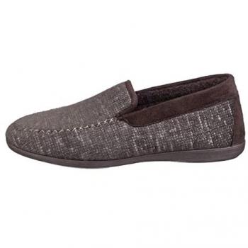 Cotswold Men's Black Stanley Loafer Slippers - Size 10