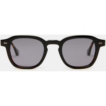 Gafas de sol unisex cuadradas de acetato en negro con lentes polarizadas Scalpers Fitzroy 01