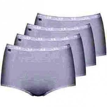 Pack de 4 calzoncillos maxi básicos para mujer Sloggi en algodón blanco