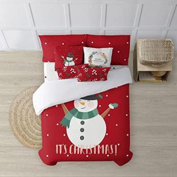 Funda nórdica Navidad 50% algodón - 50% poliéster con Botones Laponia 20 (240x220 cm)