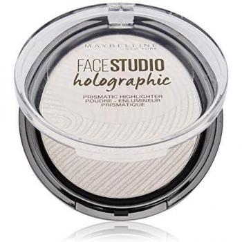 MAYBELLINE New York - Polvo Iluminador Holográfico Master Holographic Tono 050 Blue Universal Todo Tipo de Pieles - 8 gr