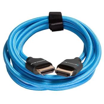 Kondor Blue 7ft 4K HDMI 2.0 Braided Cable with High-Speed Data Transfer for On-Camera Monitors and Capture Cards