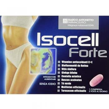 Isocell Forte 40 Compresas - Suplemento Anticelulitis para el Bienestar de las Piernas