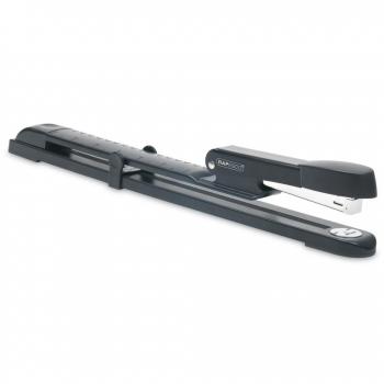 Grapadora de brazo largo Rapesco Marlin, capacidad 25 hojas, color negro, antibacteriana