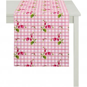 Apelt Camino de Mesa, 100% algodón, Rosa, 48 x 140 cm