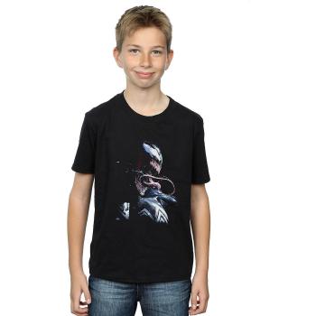 Camiseta de pintura Venom para chicos de Marvel, color negro, talla 9-11 años