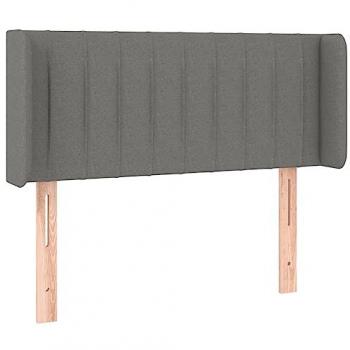 Cabecero LED Tapizado Gris Oscuro 103x16x78/88 cm