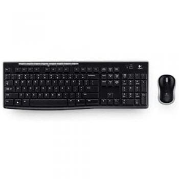 Logitech Wireless Combo MK270 - Teclado Ratón incluido RF inalámbrico QWERTY Ruso Negro