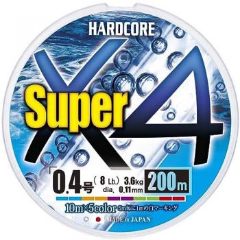 Trenzado Hardcore Super X4 200 m para Pesca Duel