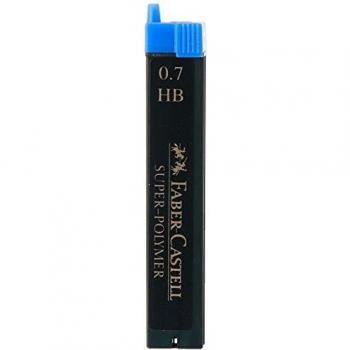 12 minas de grafito de Faber Castell, 0,7 HB