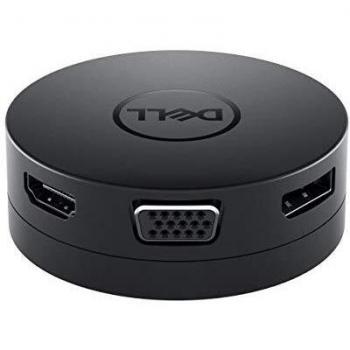 Dell DA-300 Adapter Base, Black, Wired, USB 3.0