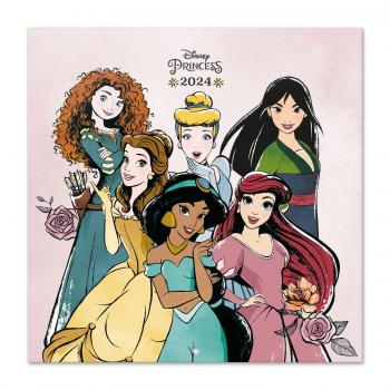 Calendario de Pared Disney Princess Classics 2024, 30x30 cm