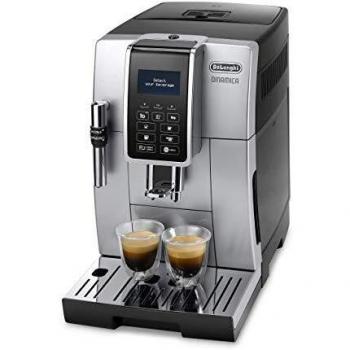 De'Longhi Dinamica ECAM 350.35.SB Cafetera Automática Espresso, 15 Bares, Plata/Negro