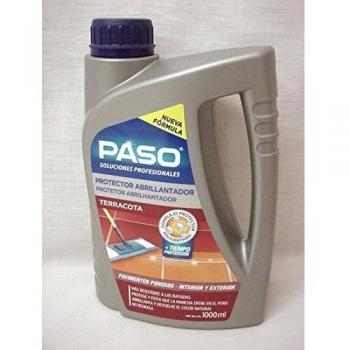 Paso - Abrillantador/Protector Suelo Terracota para interior y exterior, 1,0Lt
