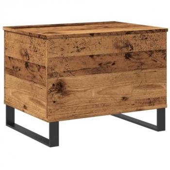 Mesa de centro de madera de ingeniería envejecida 60x44,5x45 cm, mesita de salón decorativa, mesa auxiliar
