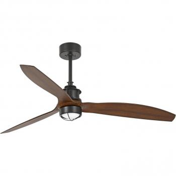 Ventilador de Techo Just Steel con Difusor de Cristal