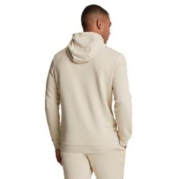 Lyle & Scott Men's Beige Sports Tape Hoodie - Large Size