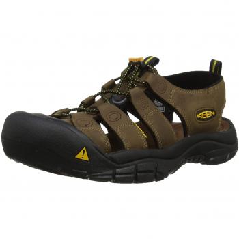Keen Newport Men's Sandals - Size: 7.5, Color: Bison, Gender: Male, Material: Leather/Rubber/Neoprene