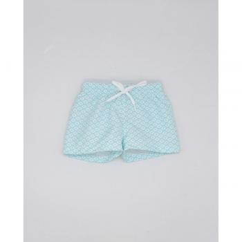Bóxer rombos azules de algodón para bebé niño