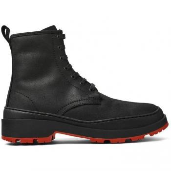 Camper Brutus Trek Black Nubuck Ankle Boots for Women