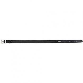 Collar Antideslizante de Nylon para Perros, 53-61 cm, 25 mm, Negro