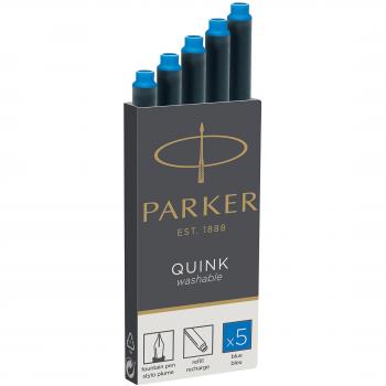 Recambios de Tinta Azul Real para Pluma Estilográfica Parker, Caja de 5 Cartuchos Largos