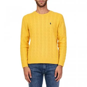 Polo Ralph Lauren Maglia in Lana e Cashmere a trecce Uomo Mod. 710719546 M