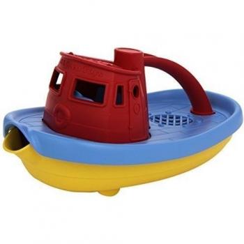 Green Toys- Tugboat (Red) Bote Remolcador (Rojo), Multicolor, 1 Unidad (Paquete de 1) (TUG01R-R)