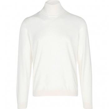 Hugo Boss Men's White Turtleneck Size L
