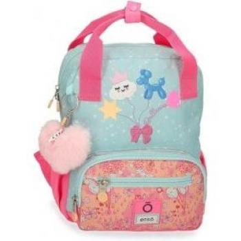 Mochila Ballons adaptable 28 cm turquesa Enso